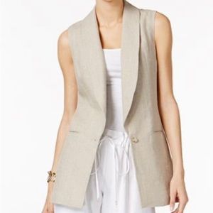 Michael Kors 100% Linen Vest